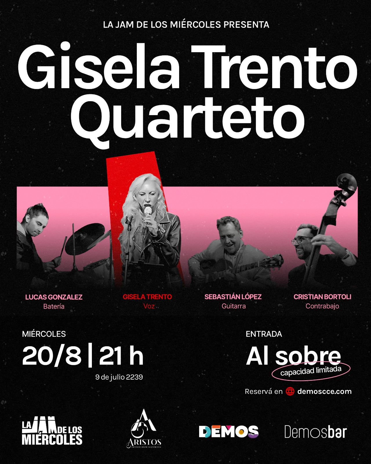 GISELA TRENTO QUARTETO en La Jam de los Miércoles